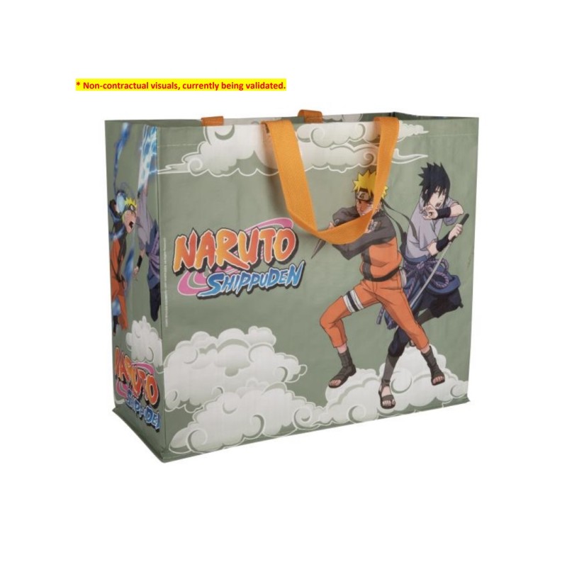 Cabas - Naruto - Naruto & Sasuke - Gris