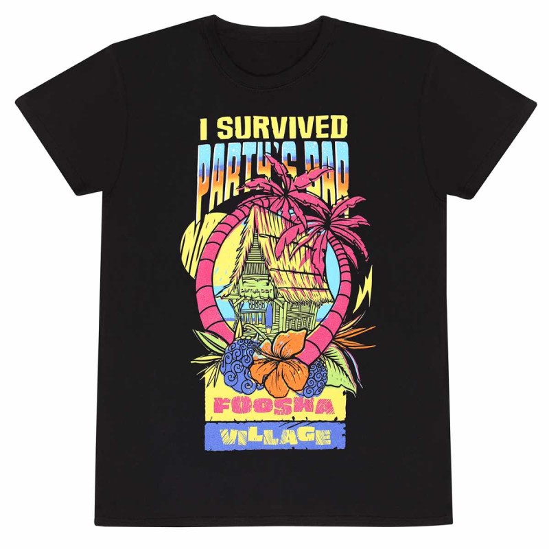 T-shirt - One Piece - Partys Bar - Noir - S