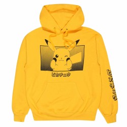 Sweat - Pokemon - Pikachu - Trame de Fond - Jaune - XL