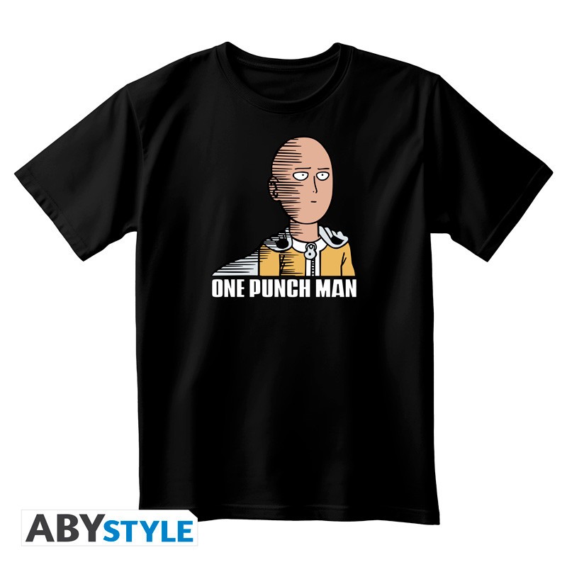T-shirt - One Punch Man - Saitama - Noir - XL