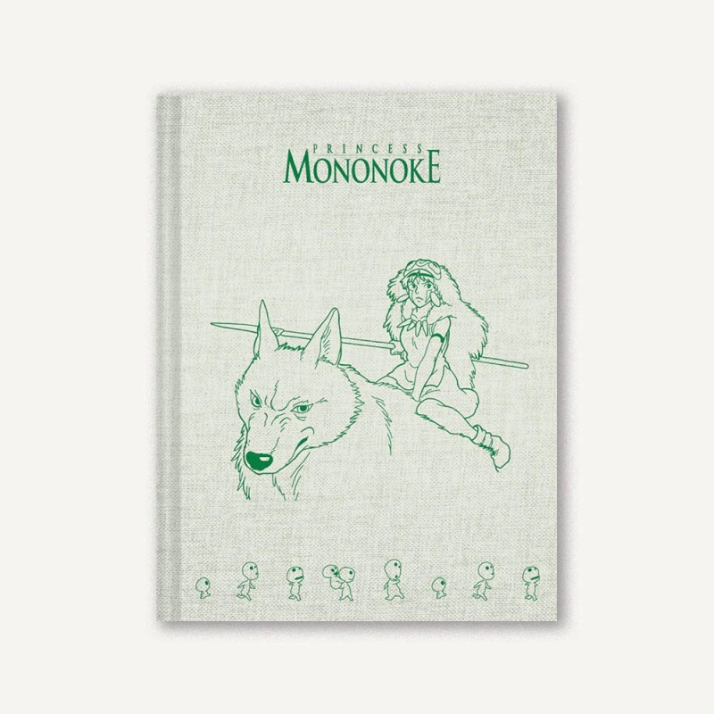 Carnet - Princesse Mononoke - Moro & San - Vert