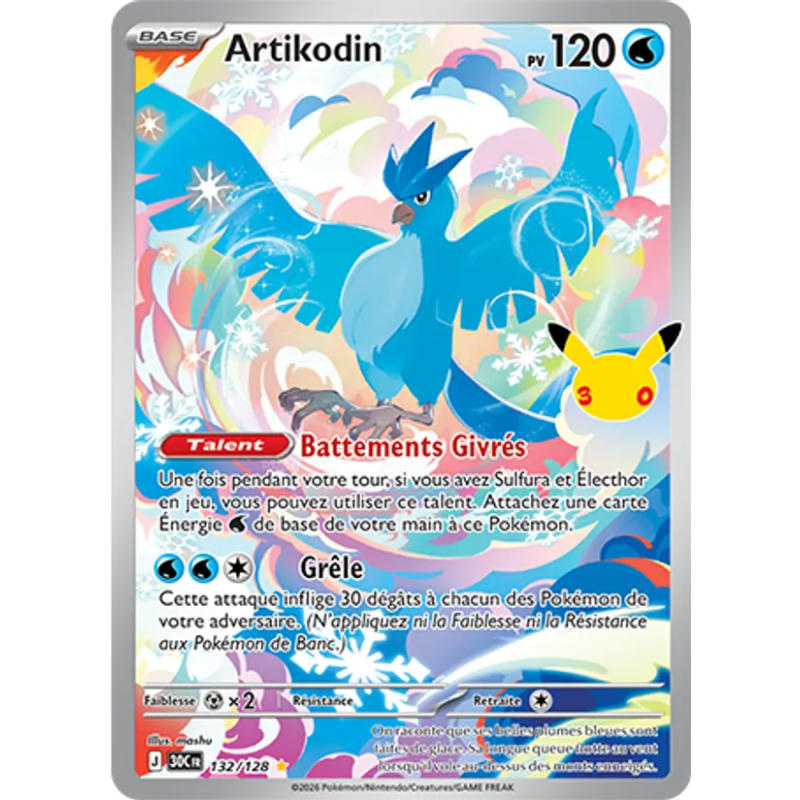 Artikodin — 30ᵉ Anniversaire — 132 — Holo — NM