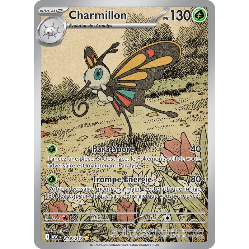 Charmillon — Héros Transcendants — 219 — Holo — NM