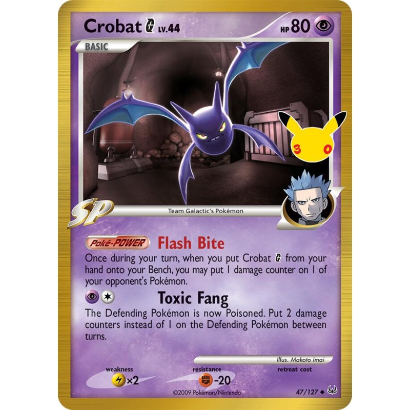 Crobat G — Collection Classique30ᵉ Anniversaire — 011 — Holo — NM