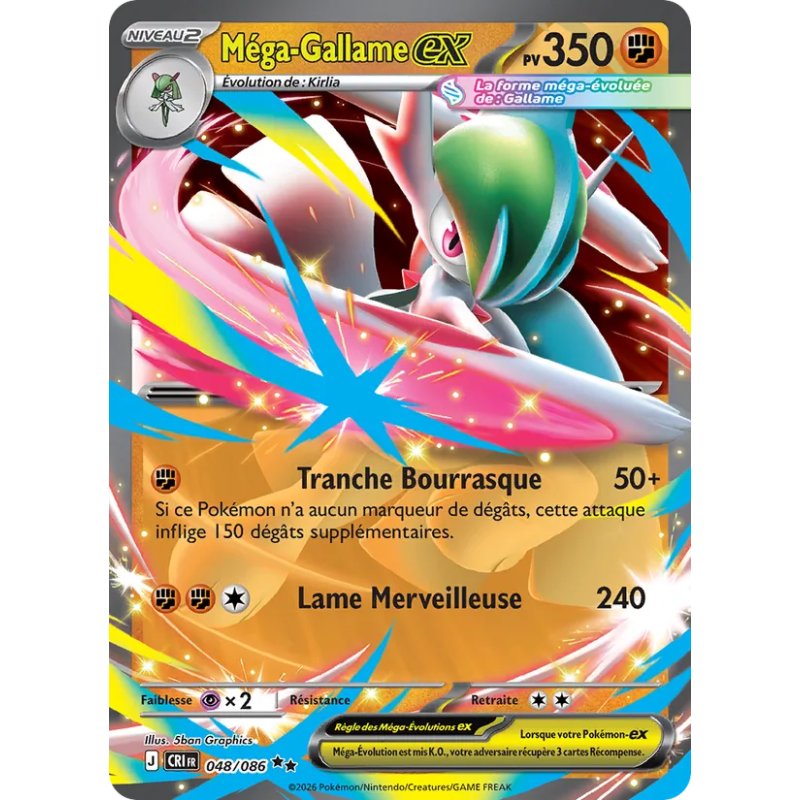 Méga-Gallame-ex — Chaos Ascendant — 048 — Holo — NM