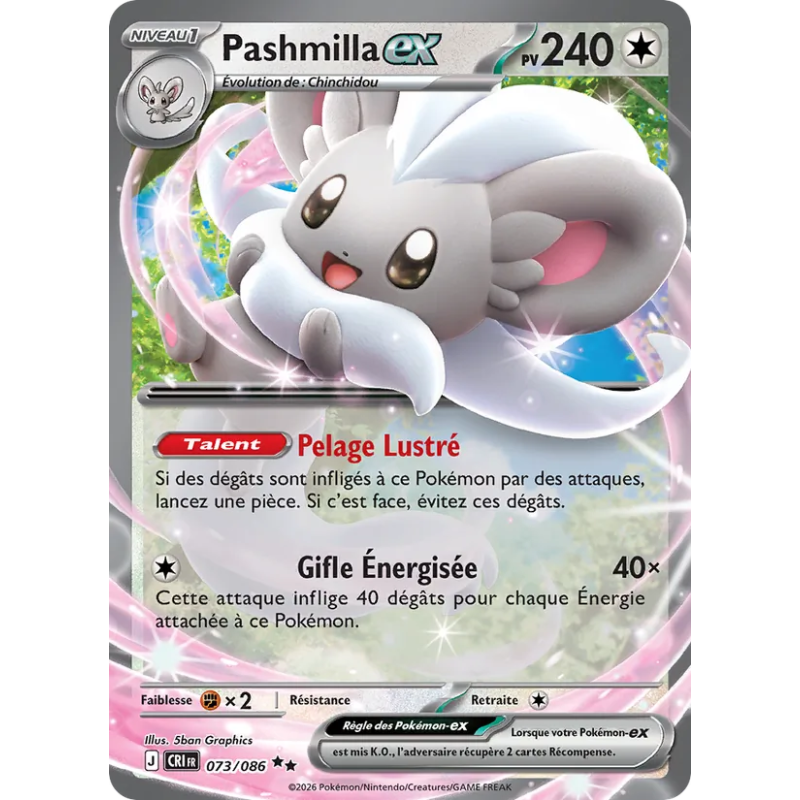 Pashmilla-ex — Chaos Ascendant — 073 — Holo — NM