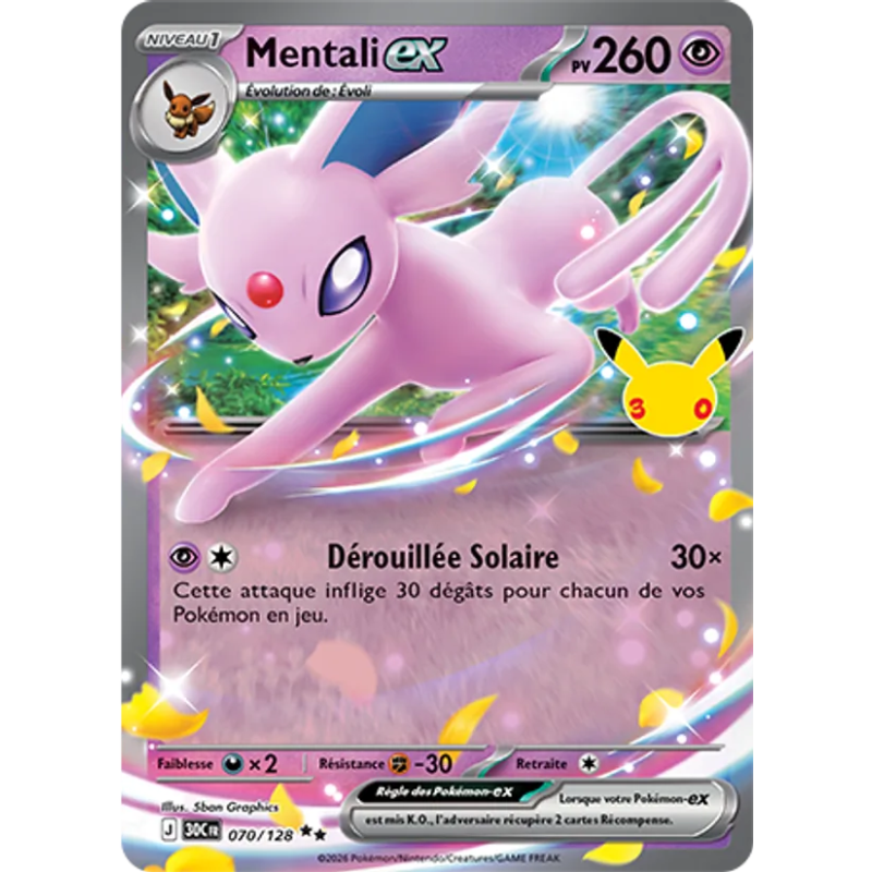 Mentali-ex — 30ᵉ Anniversaire — 070 — Holo — NM