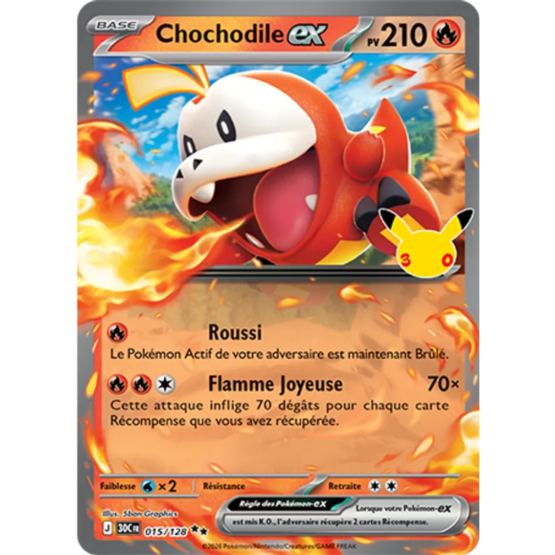 Chochodile-ex — 30ᵉ Anniversaire — 015 — Holo — NM