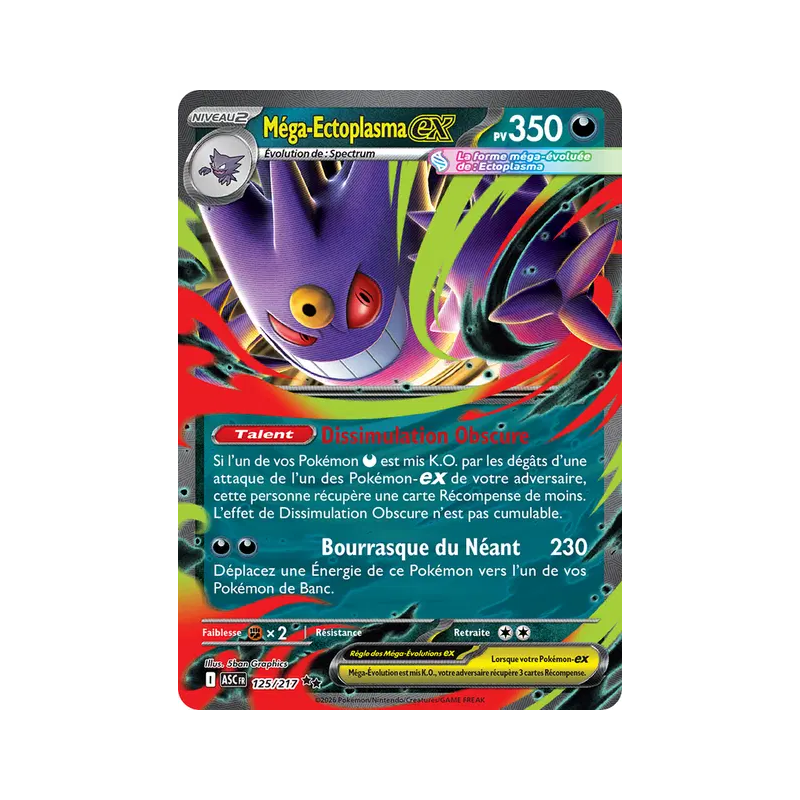 Méga-Ectoplasma-ex — Héros Transcendants — 125 — Holo — NM