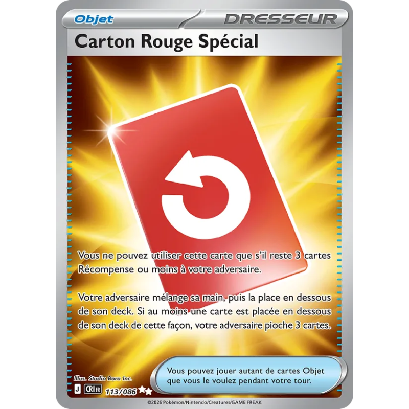 Carton Rouge Spécial — Chaos Ascendant — 113 — Holo — NM