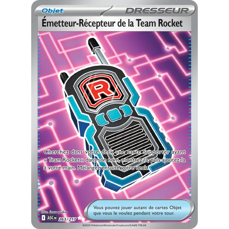 Émetteur-Récepteur de la Team Rocket — Héros Transcendants — 263 — Holo — NM