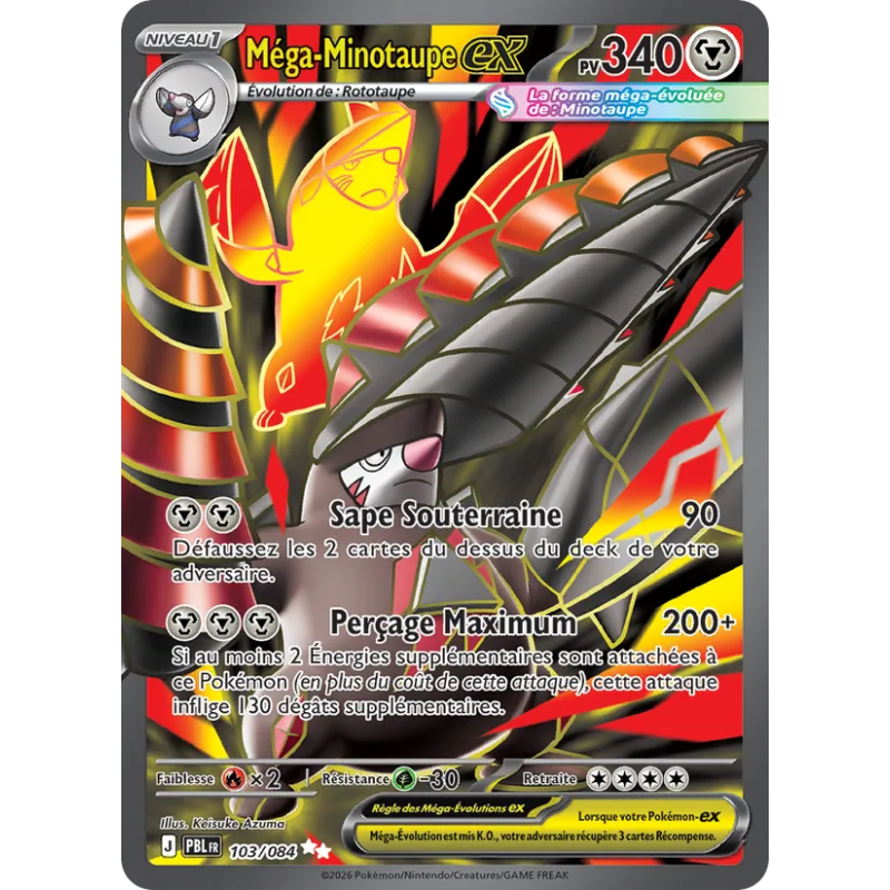 Méga-Minotaupe-ex — Nuit Noire — 103 — Holo — NM