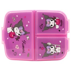 Boîte à repas - Sanrio - Kuromi - Cherry & Spoon - Multi compartiments