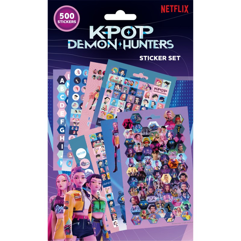 Stickers - KPop Demon Hunters - 500 Huntrix Sticker Set
