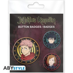 Badge - Jujutsu Kaisen - Yuji, Megumi & Nobara