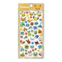Stickers - Pokemon - Têtes starters - 3D