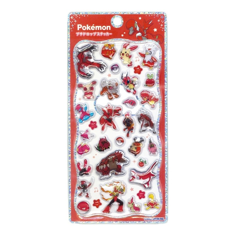 Stickers - Pokemon - Rouge - 3D