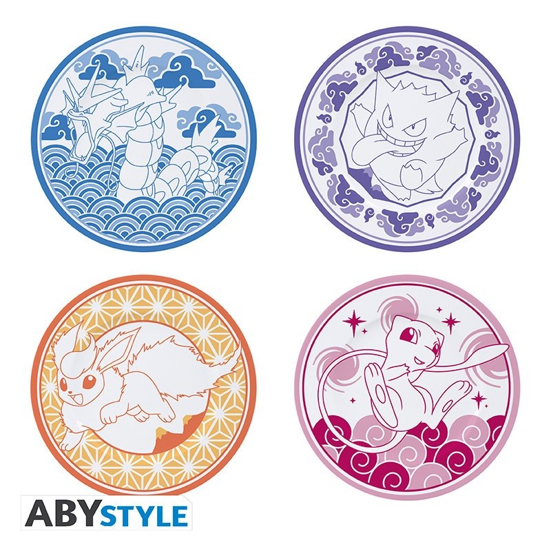 Pack de 4 - Pokemon - Style japonais