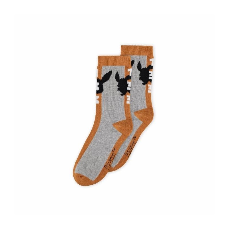 Chaussettes - Pokemon - Évoli - Gris - 35/38