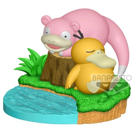 Figurine Statique - Relax Time - Pokemon - Ramoloss & Psykokwak