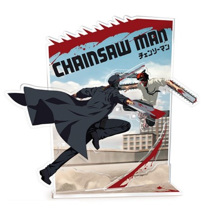 Figurine Statique - Acryl - Chainsaw Man - Denji vs Homme-Katana