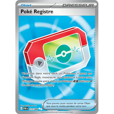 Poké Registre — Équilibre Parfait — 113 — Holo — NM