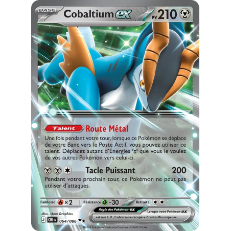 Cobaltium-ex — Chaos Ascendant — 064 — Holo — NM