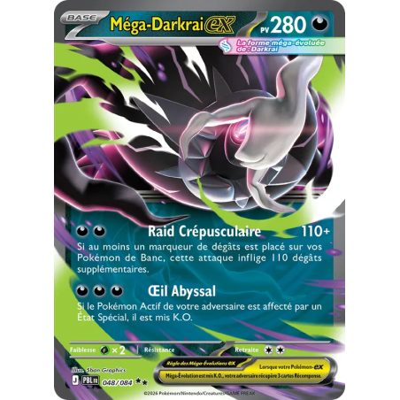 Méga-Darkrai-ex — Nuit Noire — 048 — Holo — NM