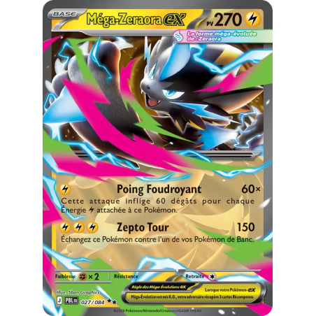 Méga-Zeraora-ex — Nuit Noire — 027 — Holo — NM