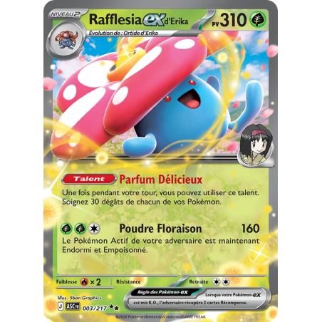 Rafflesia-ex d'Erika — Héros Transcendants — 003 — Holo — NM