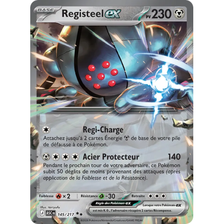 Registeel-ex — Héros Transcendants — 145 — Holo — NM