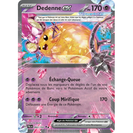 Dedenne-ex — Évolutions à Paldea — 093 — Holo — NM