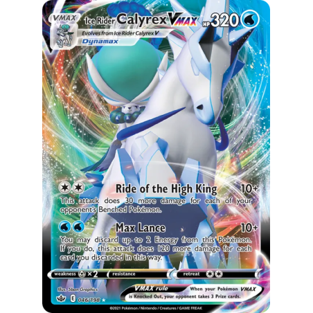 Ice Rider Calyrex VMAX — Règne de Glace — 46 — Holo — NM