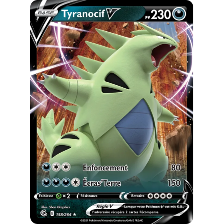 Tyranocif V — Poing de Fusion — 158 — Holo — NM