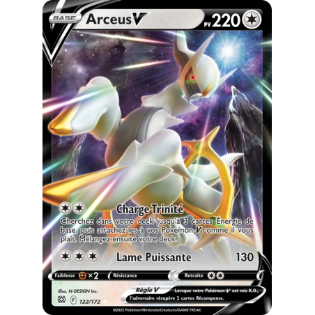 Arceus V — Stars Étincelantes — 122 — Holo — NM