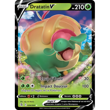 Dratatin V — Poing de Fusion — 26 — Holo — NM