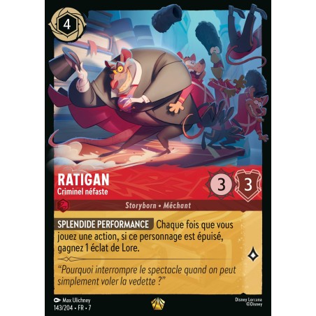 Ratigan — Nefarious Criminal — Archazia's Island — 143 — Normale — NM