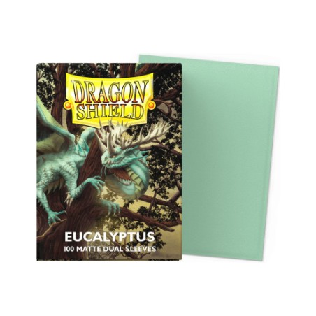Dragon Shield - 100 protège-cartes standard Dual Mat - Eucalyptus