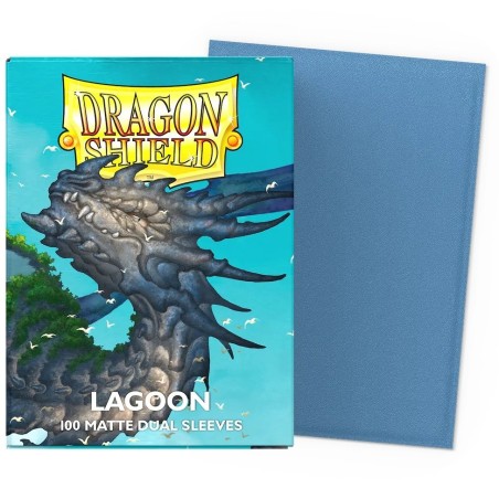 Dragon Shield - 100 protège-cartes standard Dual Mat - Lagoon