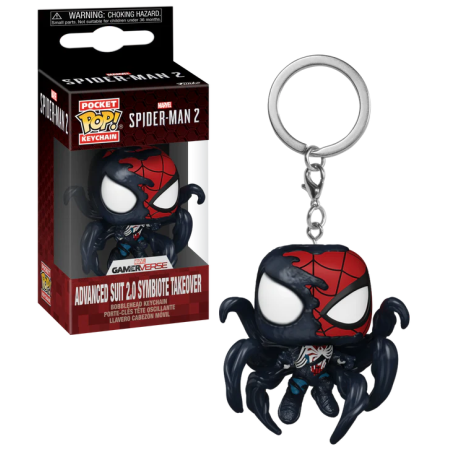 Marvel's Spider-Man porte-clés Pocket POP! Advanced Suit 2.0 Symbiote Takeover 4 cm