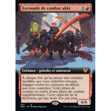 Escouade de combat akki — Neon Dynasty Commander — 57 — Normale — NM