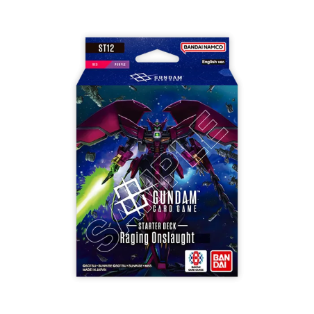 JCC- Starter Deck- ST12-Raging Onslaught- Gundam Card Game (EN)