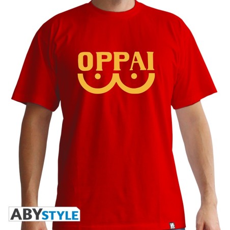T-shirt - One Punch Man - Oppai - Rouge - M