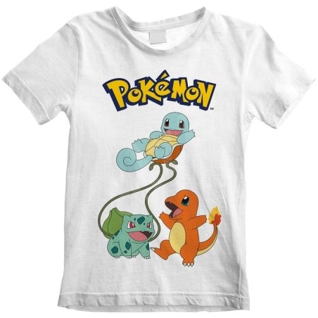 T-shirt - Pokemon - Original Trio - Blanc - 3 - 4 ans