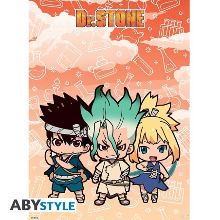 À plat - Dr. Stone - Senku, Kohaku, & Chrome