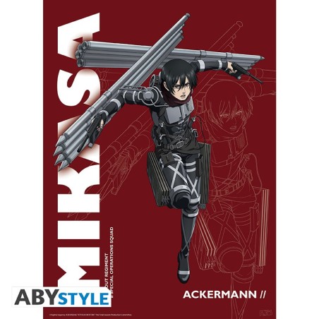 À plat - Attaque des Titans - Mikasa Ackerman