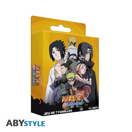 Jeu de cartes - Classique - Familial - Pour enfants - 7 familles - Naruto - Shippuden - Français