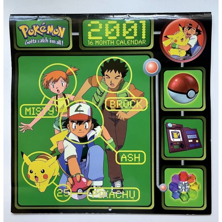 Calendrier - Pokemon - 2001 (16 mois) - Anglais
