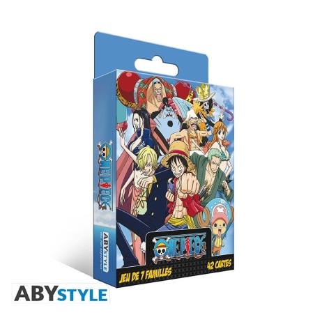Jeu de cartes - Classique - Familial - Pour enfants - 7 familles - One Piece - Français