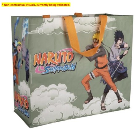 Cabas - Naruto - Naruto & Sasuke - Gris